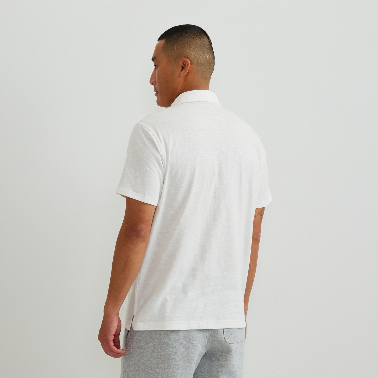Men's New Baja Polo Shirt-Ivory-Regular-F1