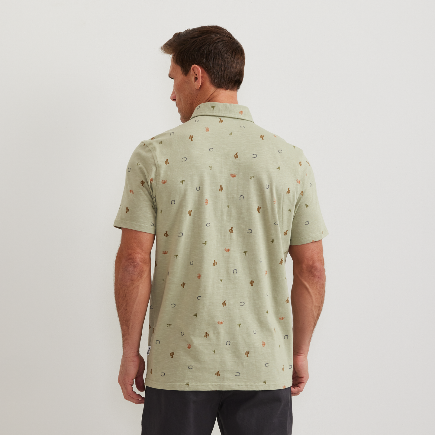 Men's New Baja Button-Up Shirt-Dusty Sage-Regular-F1