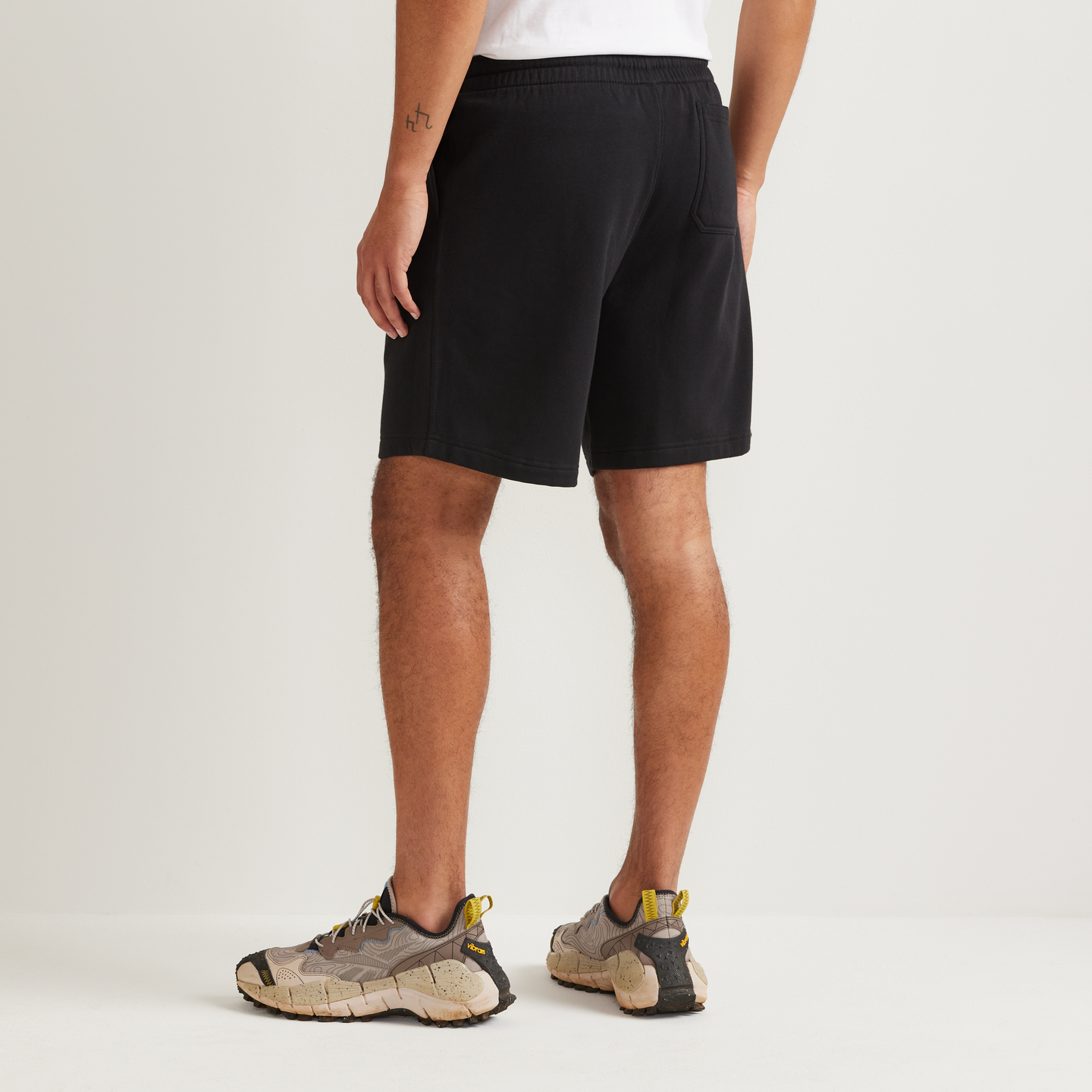 Men's Vintage Soft Shorts - 9"-Black-Regular-F1