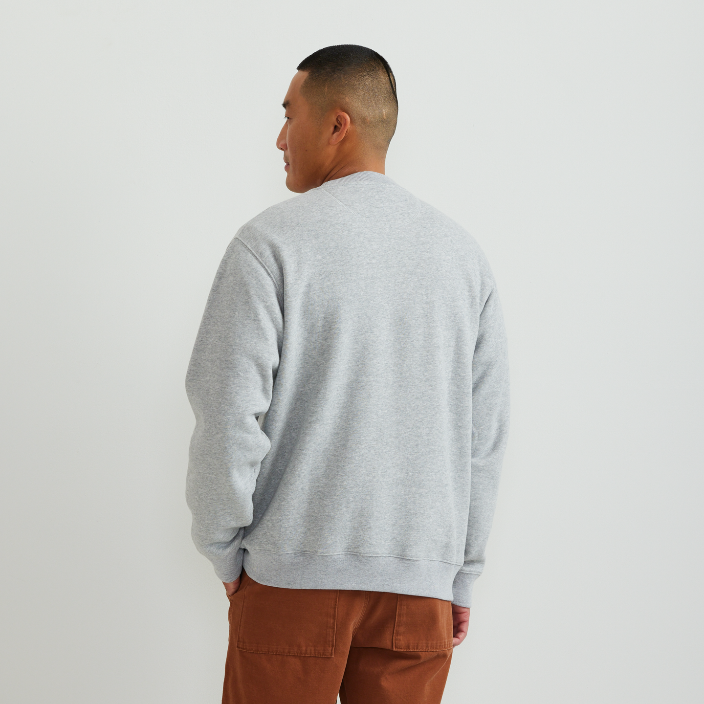 Men's Vintage Soft Paddle Crew-Htr Gray-Regular-F1