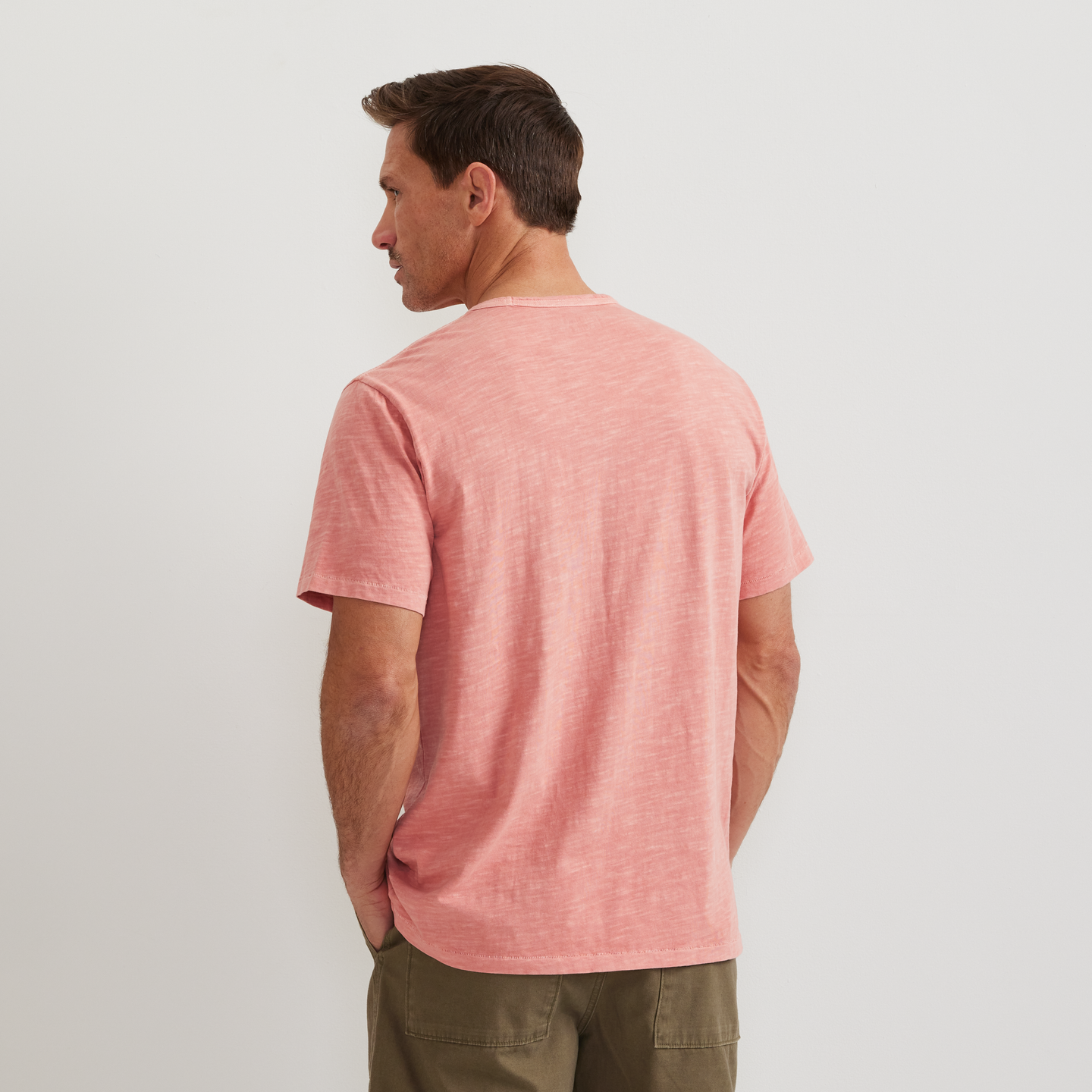 Men's Sunwashed Cotton T-Shirt-Tangelo-Regular-F1