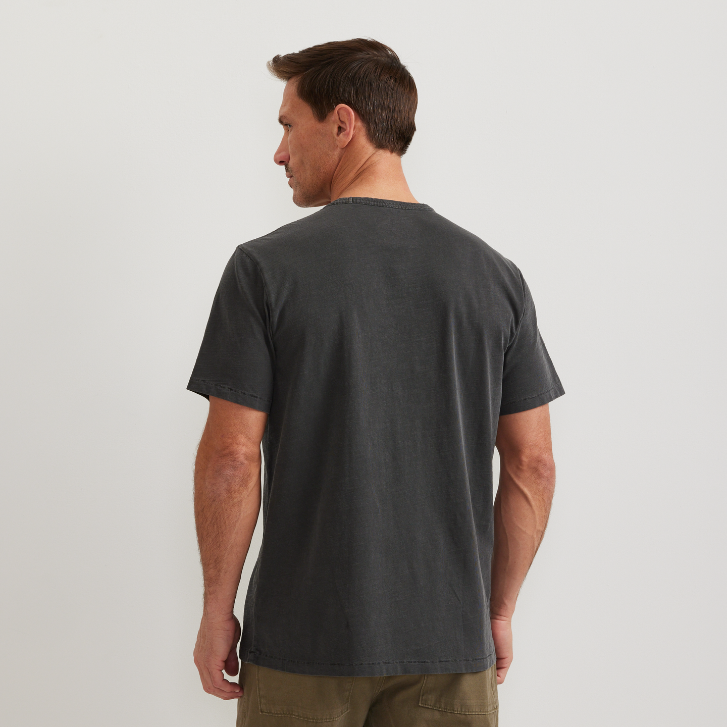 Men's Sunwashed Cotton T-Shirt-Carbon-Regular-F1