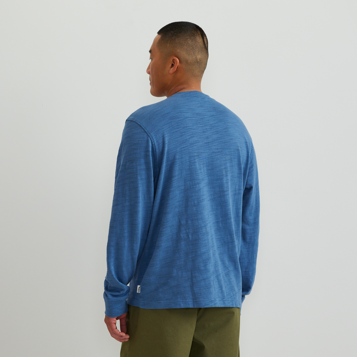 Men's Slub Jersey Henley-Tile Blue-Regular-F1