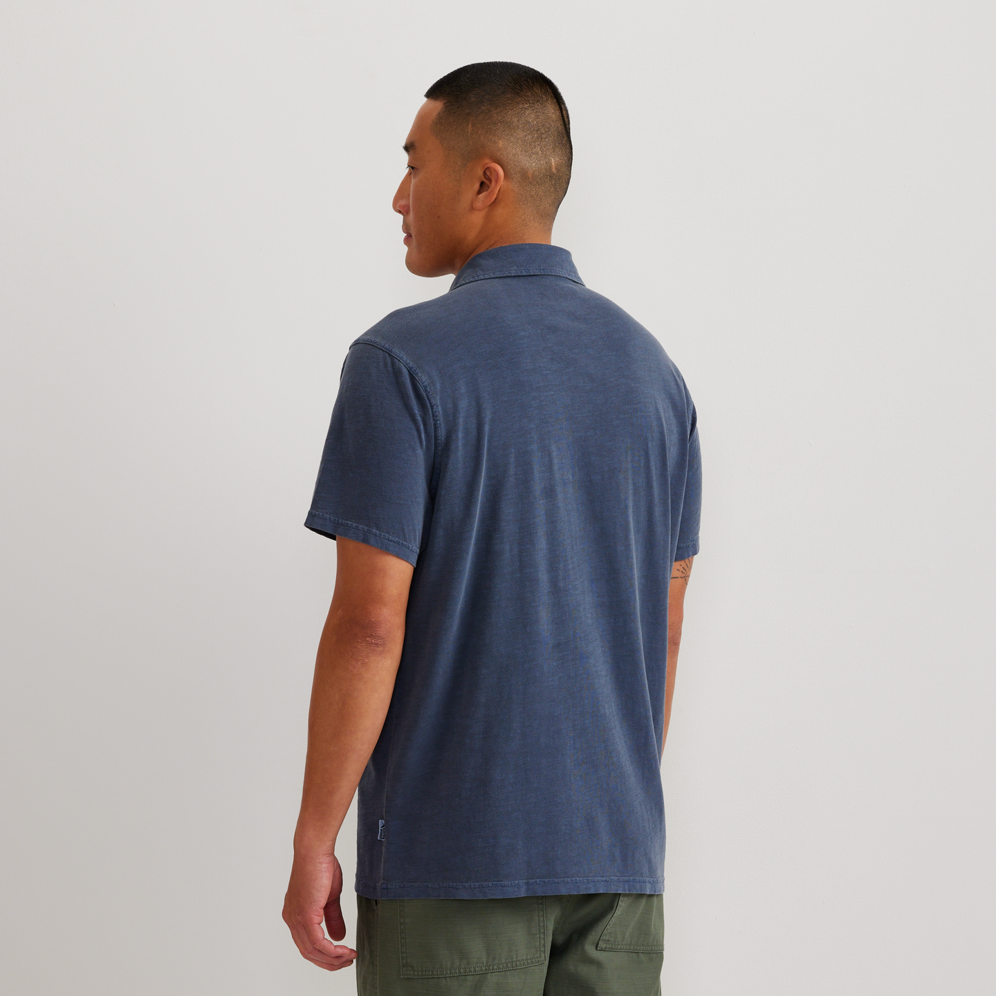 Men's Sunwashed Cotton Pocket Polo-Dusk-Regular-F1