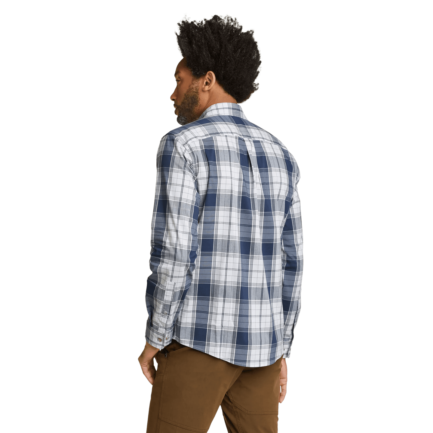 Men's Voyager Flex Long-Sleeve Shirt Blue Regular-2