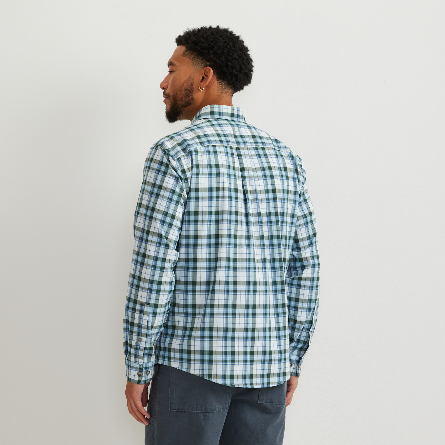 Men's Voyager Flex Long-Sleeve Shirt-Powder Blue-Regular-F1