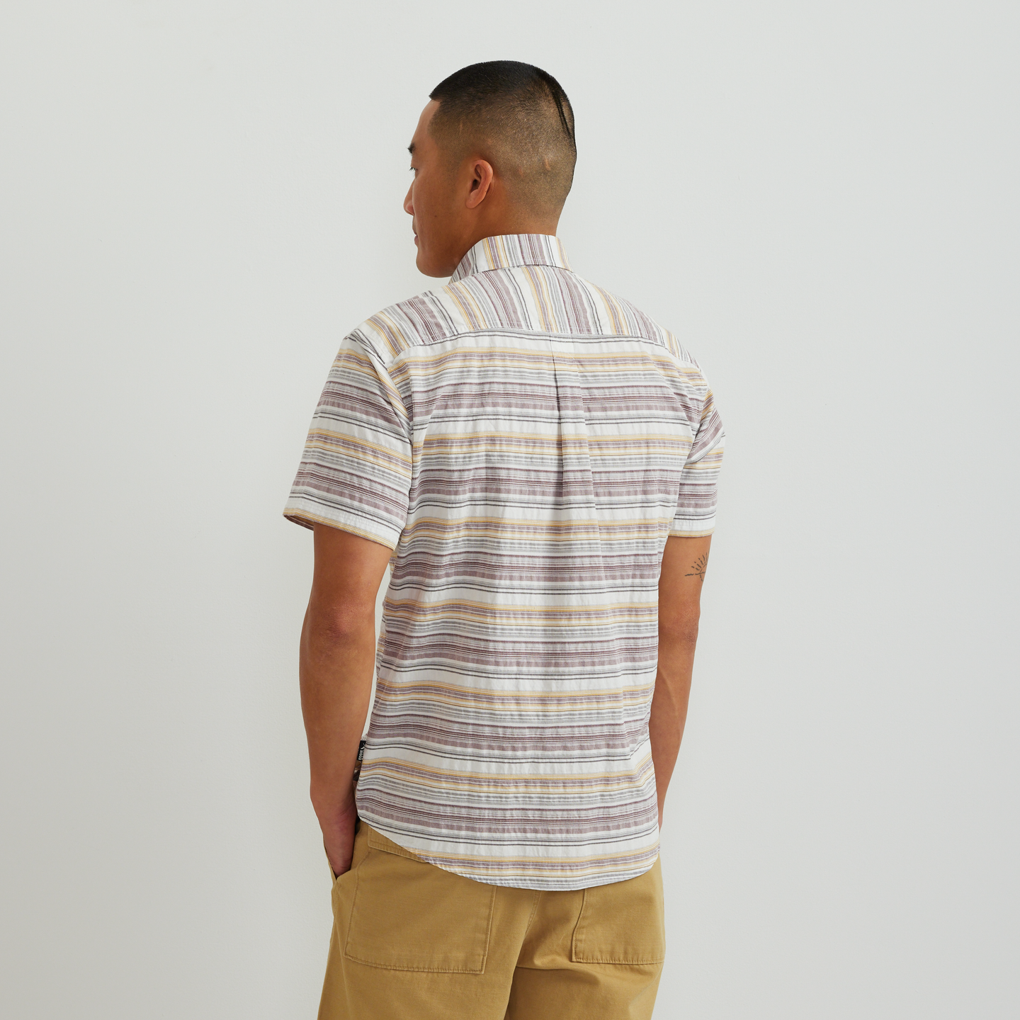 Men's Camano Dobby Shirt-Mineral Red-Regular-F1