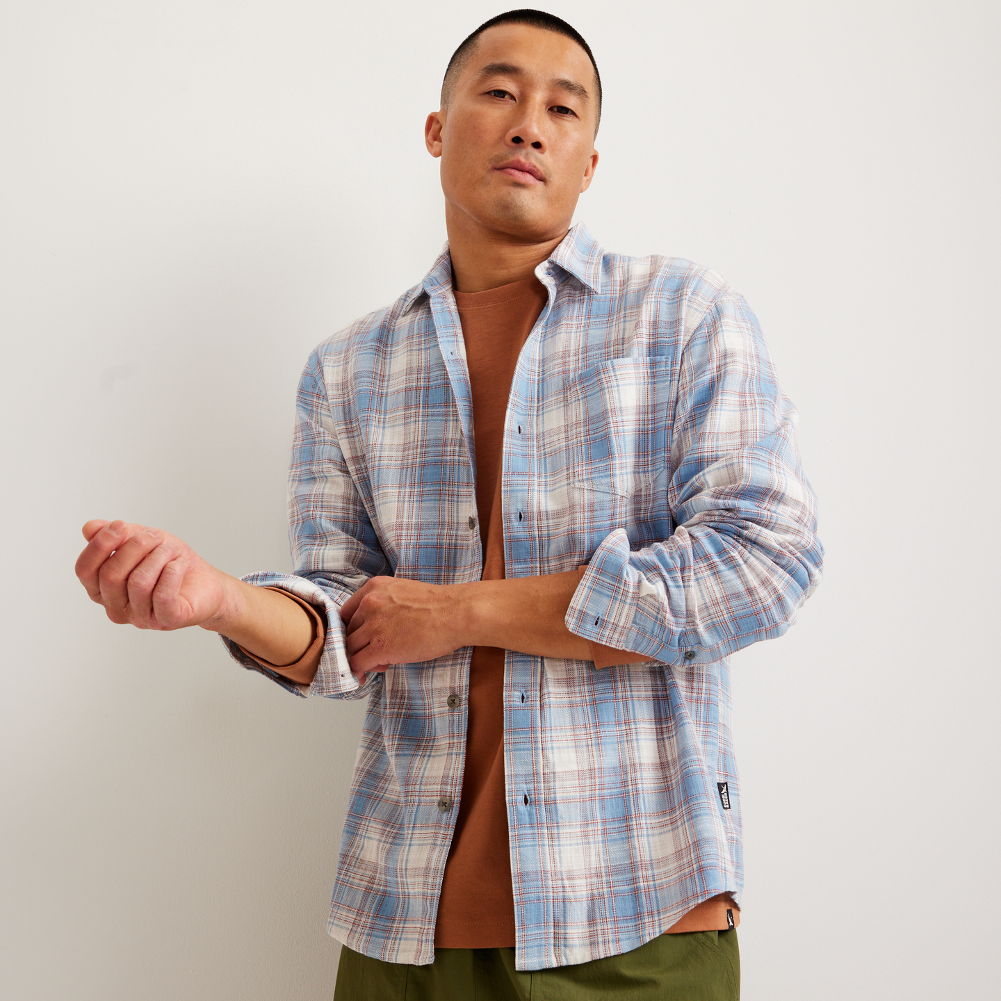 Men's Vintage Shirt-Blue Fog-Regular-T2