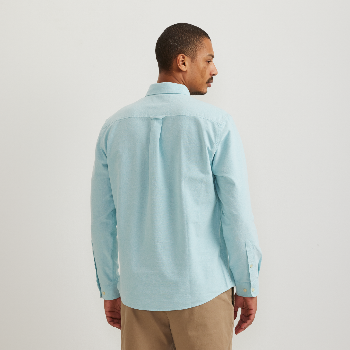Men's Eddie's Oxford Shirt-Surf-Regular-F1