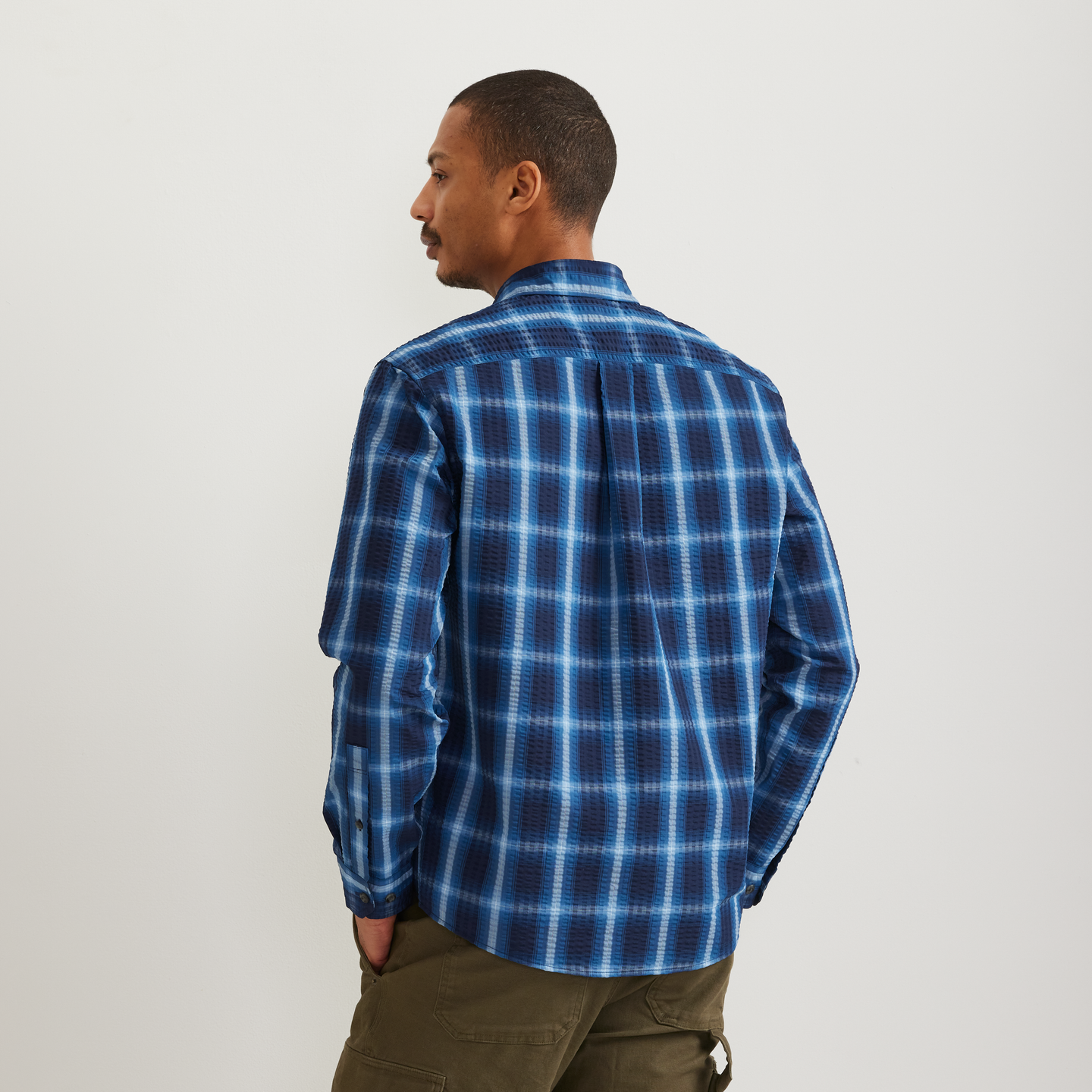 Men's Long-Sleeve Pack It 3.0 Seersucker Shirt-Brook-Regular-F1