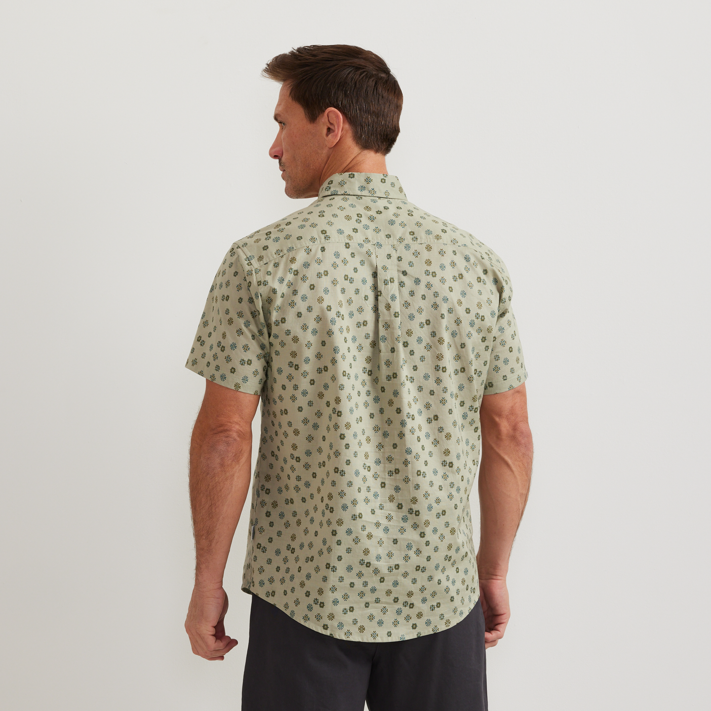 Men's SS Baja Shirt-Dusty Sage-Regular-F1