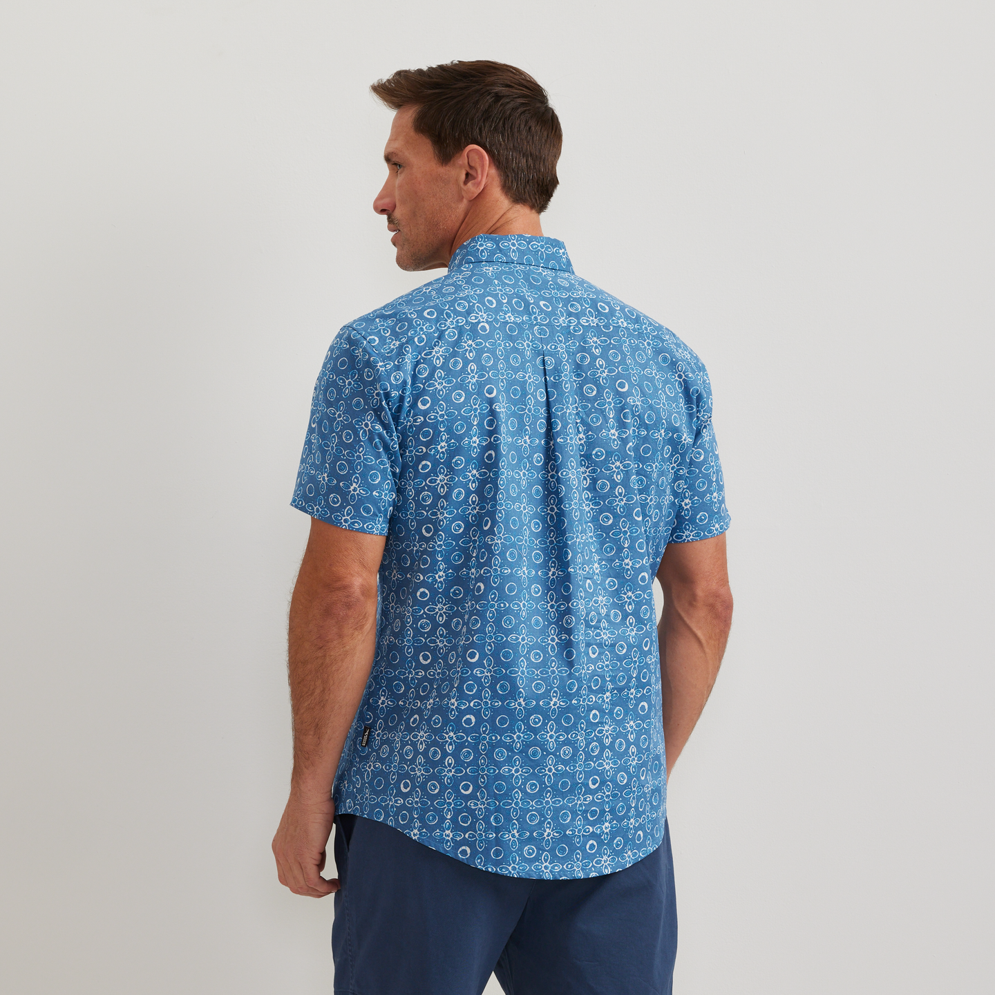 Men's SS Baja Shirt-Deep Sky-Regular-F1