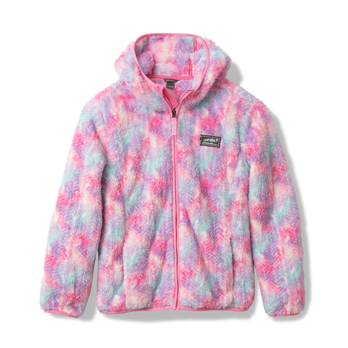 Kids Quest Fleece Plush Hooded Jacket - Print