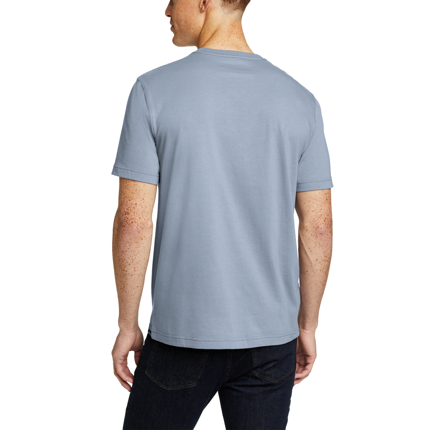 Men's Legend Wash 100% Cotton Short-Sleeve Classic T-Shirt-Slate Blue-Regular-28