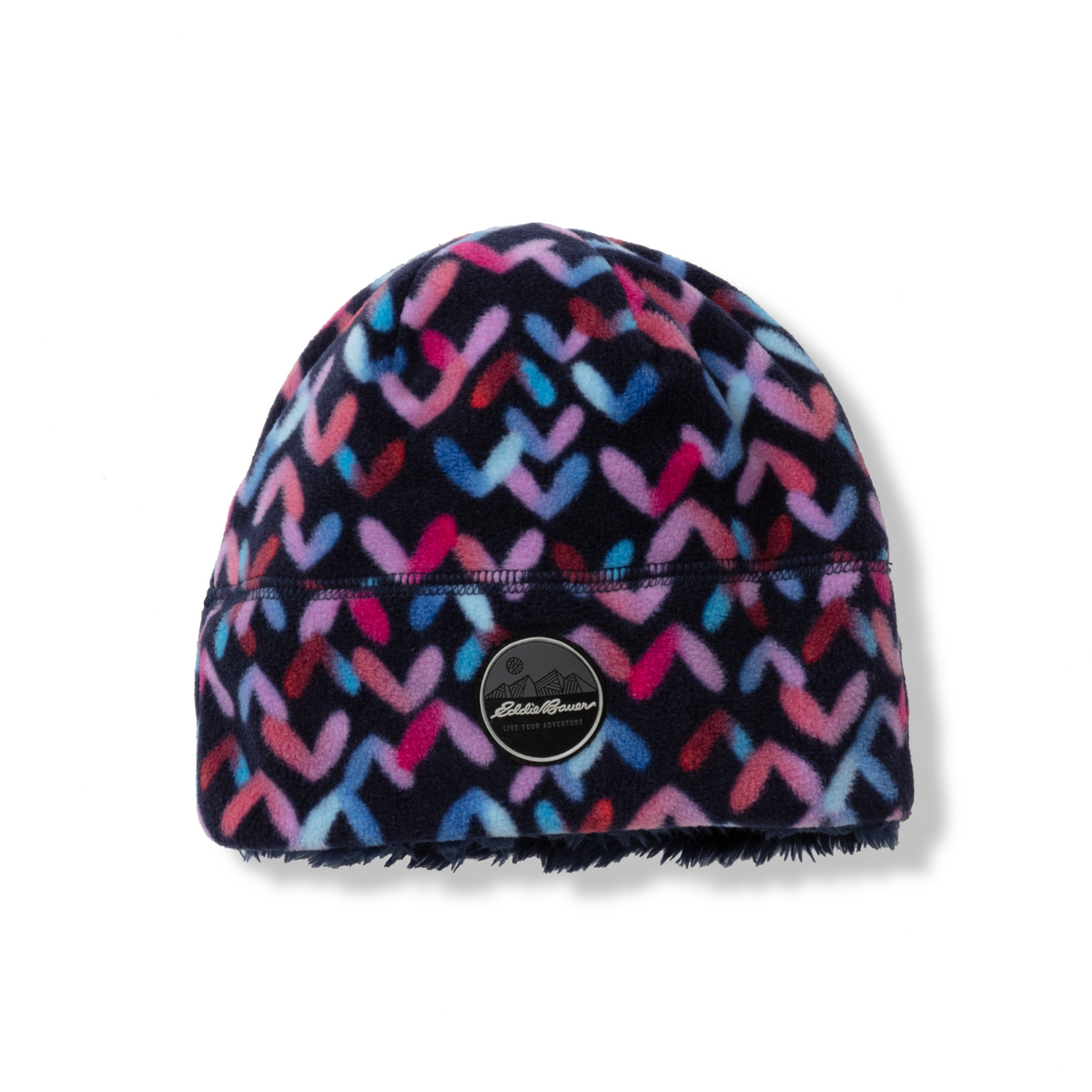 Eddie Bauer Vintage Fair Isle Wool Blend Beanie Hat Gray Pink Navy Cabin Cozy Buy Eddie Bauer, Men main image 3