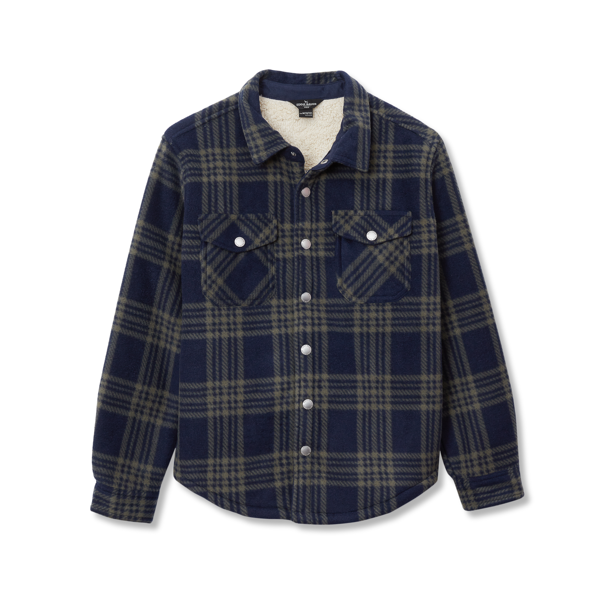 Eddie Bauer Boys Faux Shearling Shacket