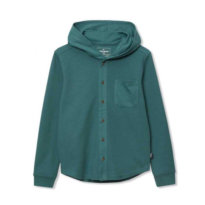 Boys Basin Thermal Hooded Button Down