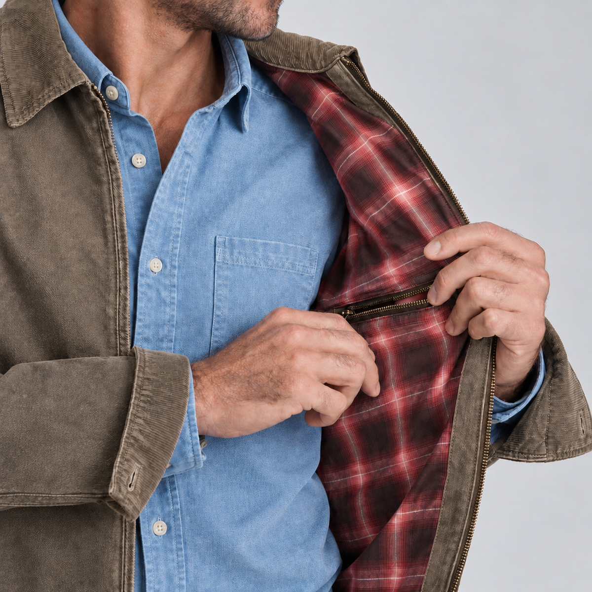Men's Seabrook Vintage Washed Jacket-Hazelnut-Regular