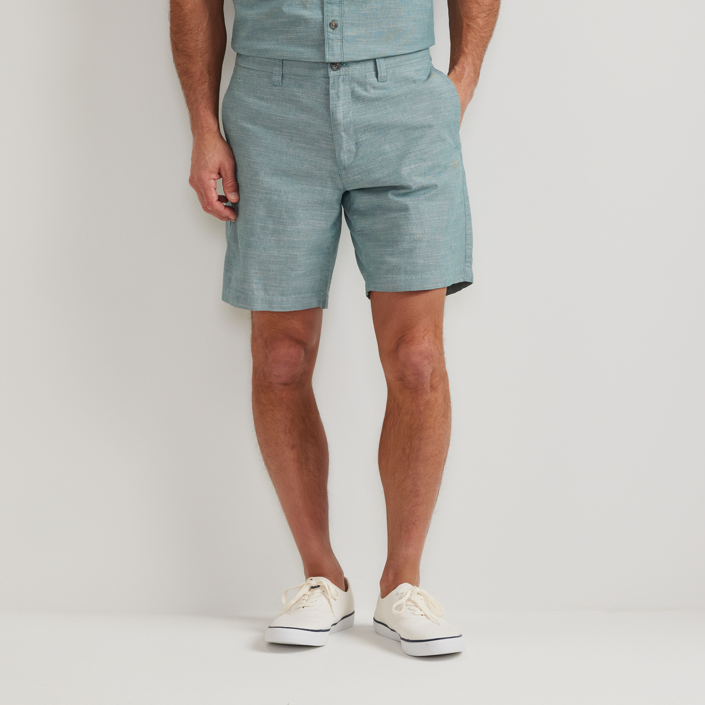 Men's Camano Shorts - Solid-Patina-Regular-8