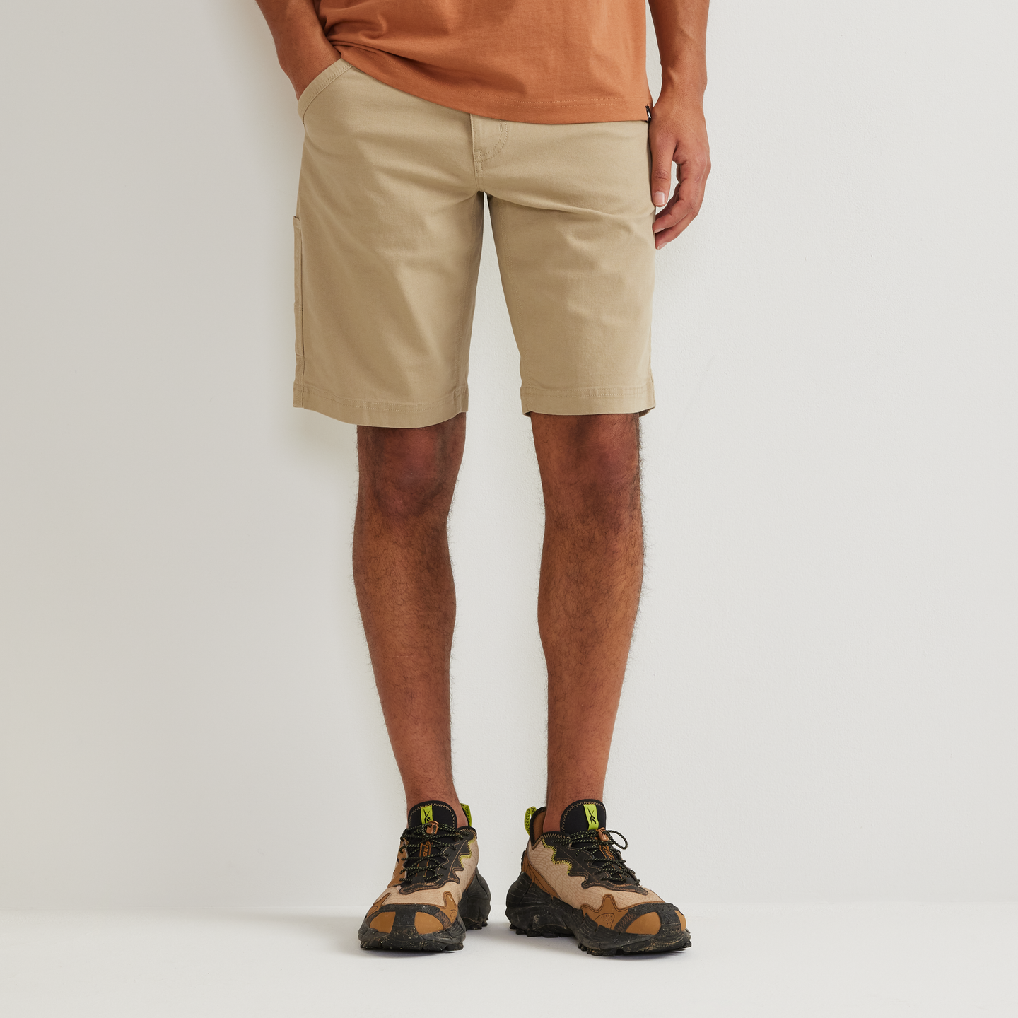 Men's Mountain Flex 2.0 Canvas Shorts-Light Khaki-Regular-C1