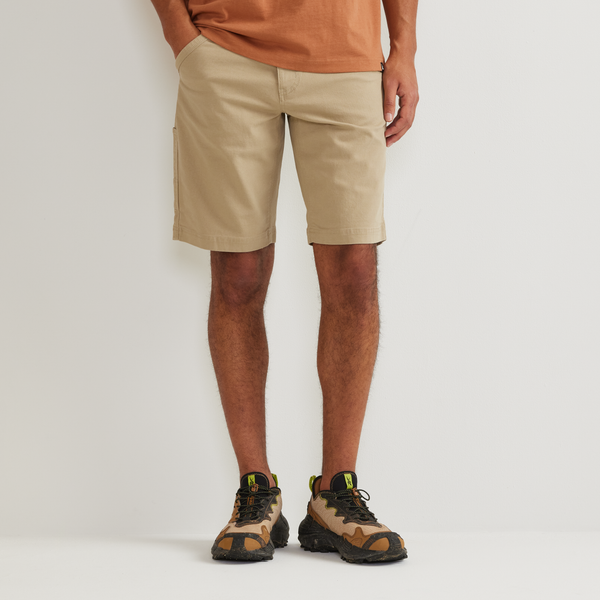 【KHAKI】Logger Shorts Chambray Canvas Canvas Cargo Shorts Khaki New Zealand // Lowes