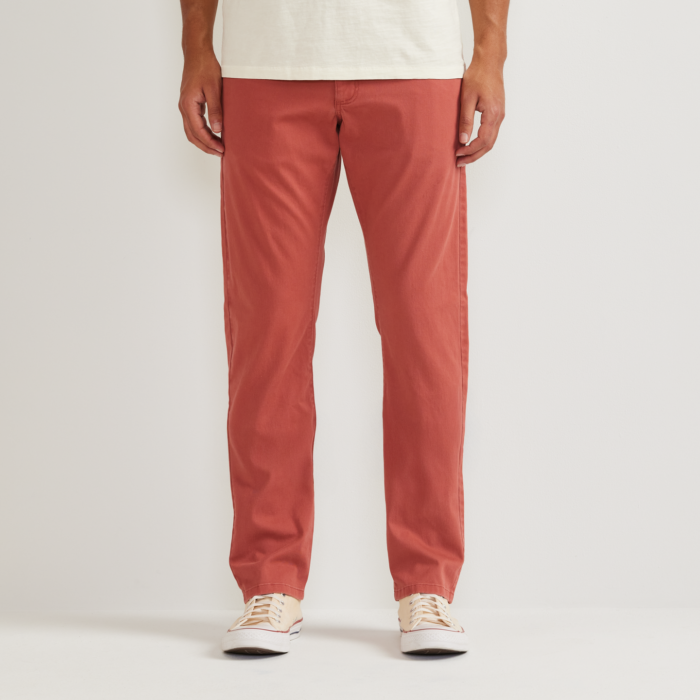 Men's Legend Wash Twill 5-Pocket Pants-Mineral Red-Regular-C1