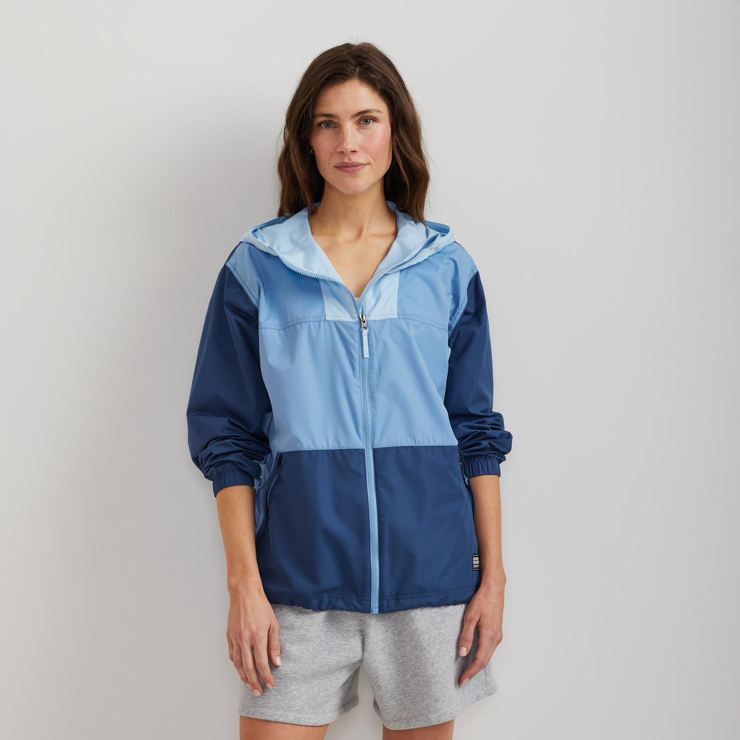 Women's Momentum Windproof Hoodie-Blue Fog-Regular-C1