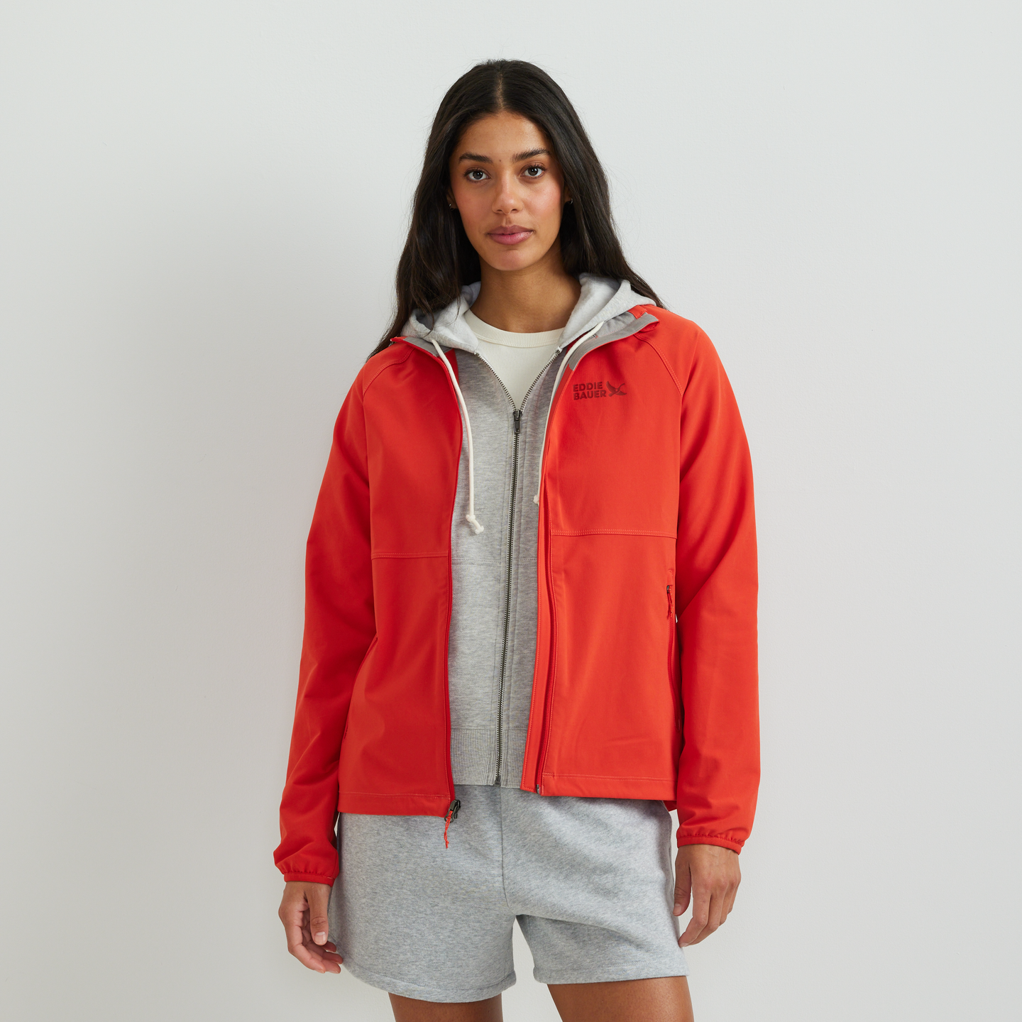 Women's Stratify Soft Shell Jacket-Dk Persimmon-Regular-C1