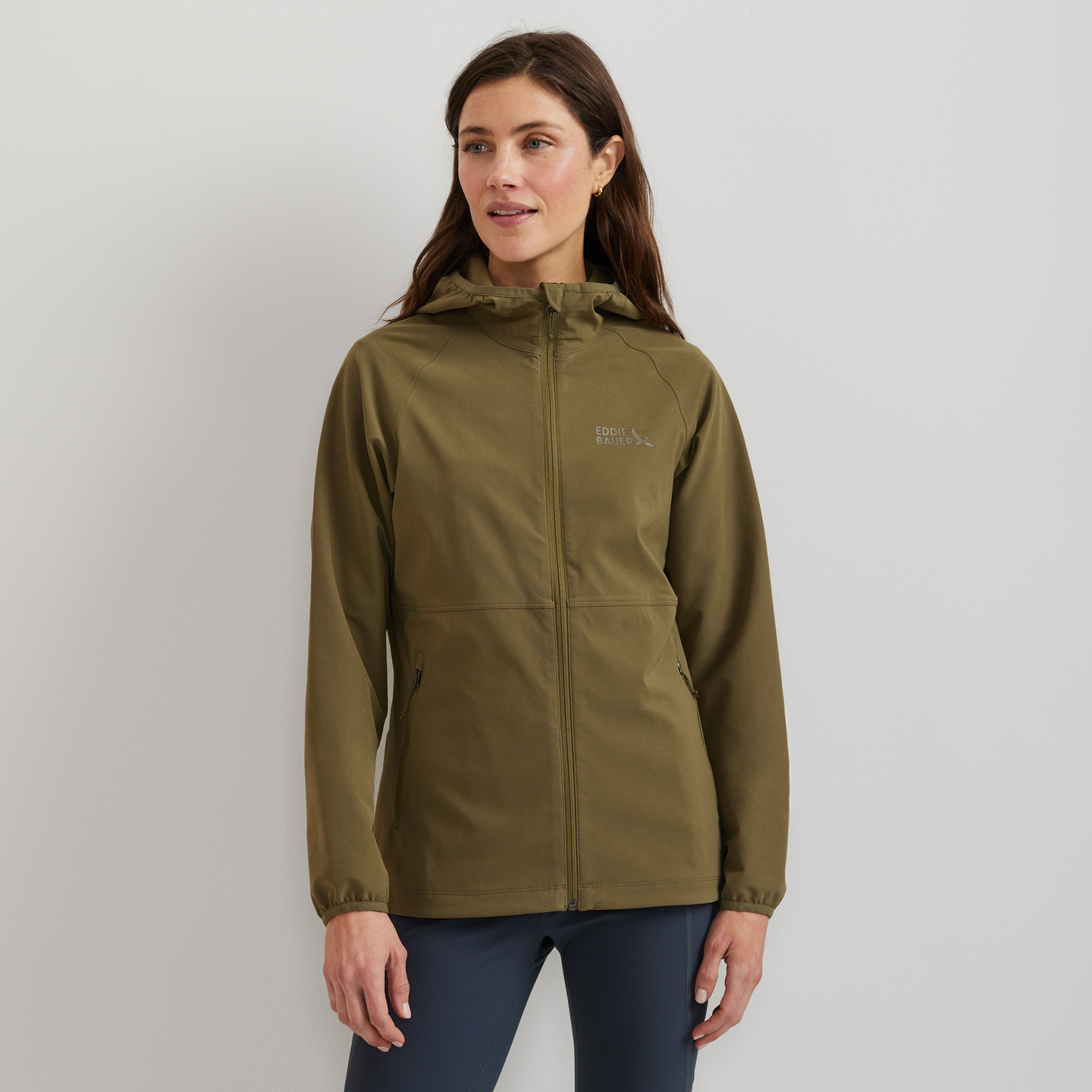 Women's Stratify Soft Shell Hoodie-Alder-Regular-C1