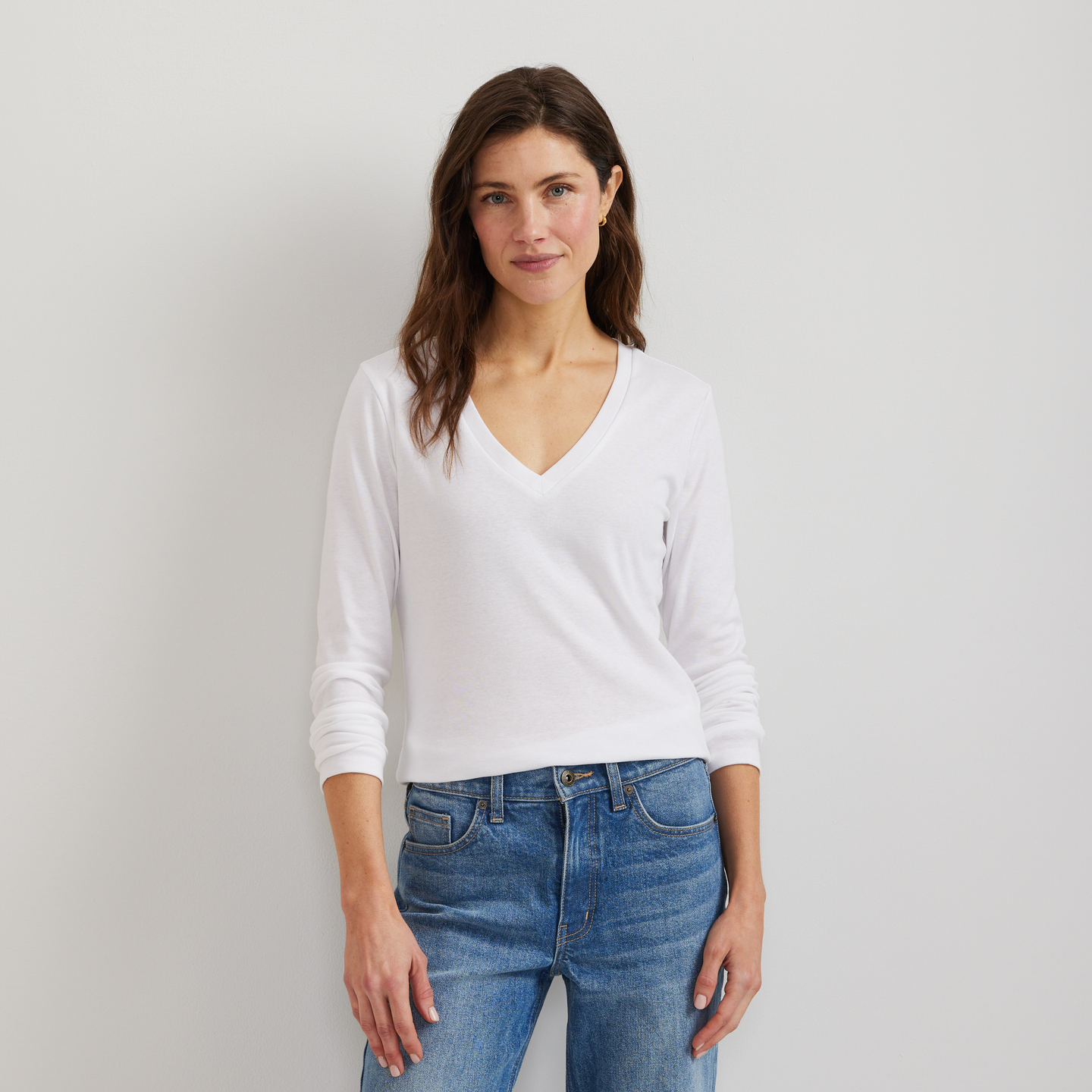 Maglia elasticizzata basic a maniche corte - Nero Maglia elasticizzata basic a maniche corte - Nero