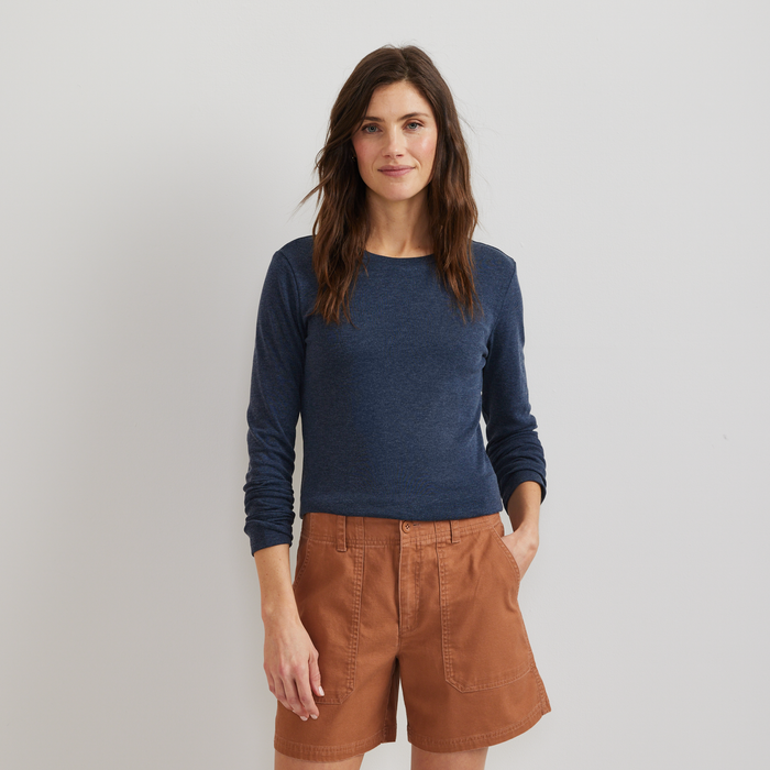 Women's Everyday Long-Sleeve Crewneck T-Shirt