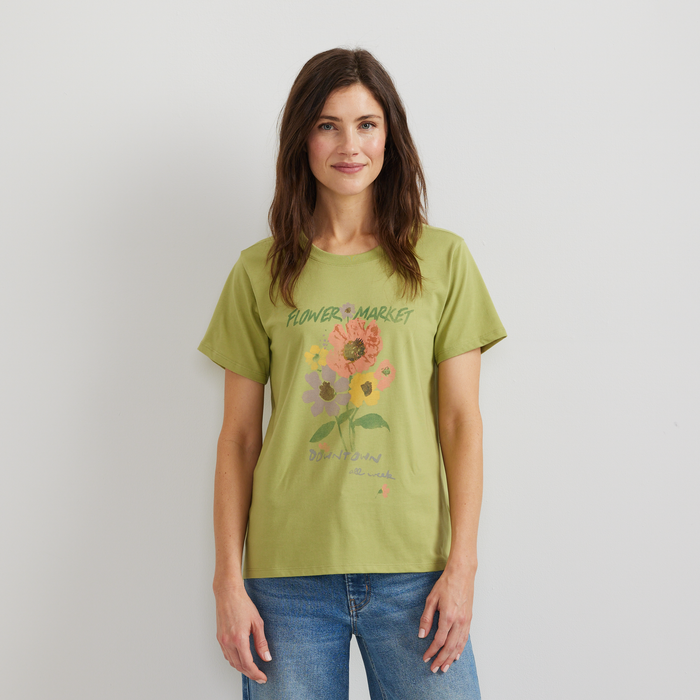Women's Graphic T-Shirt - Flower Market