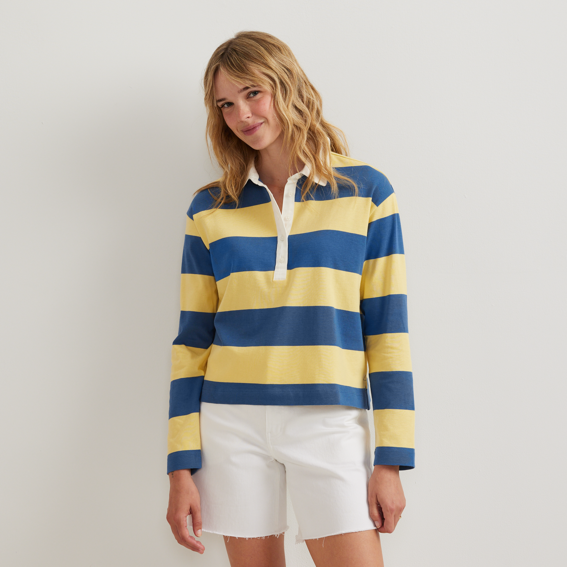 Eddie Bauer Women's LS Rugby Polo
