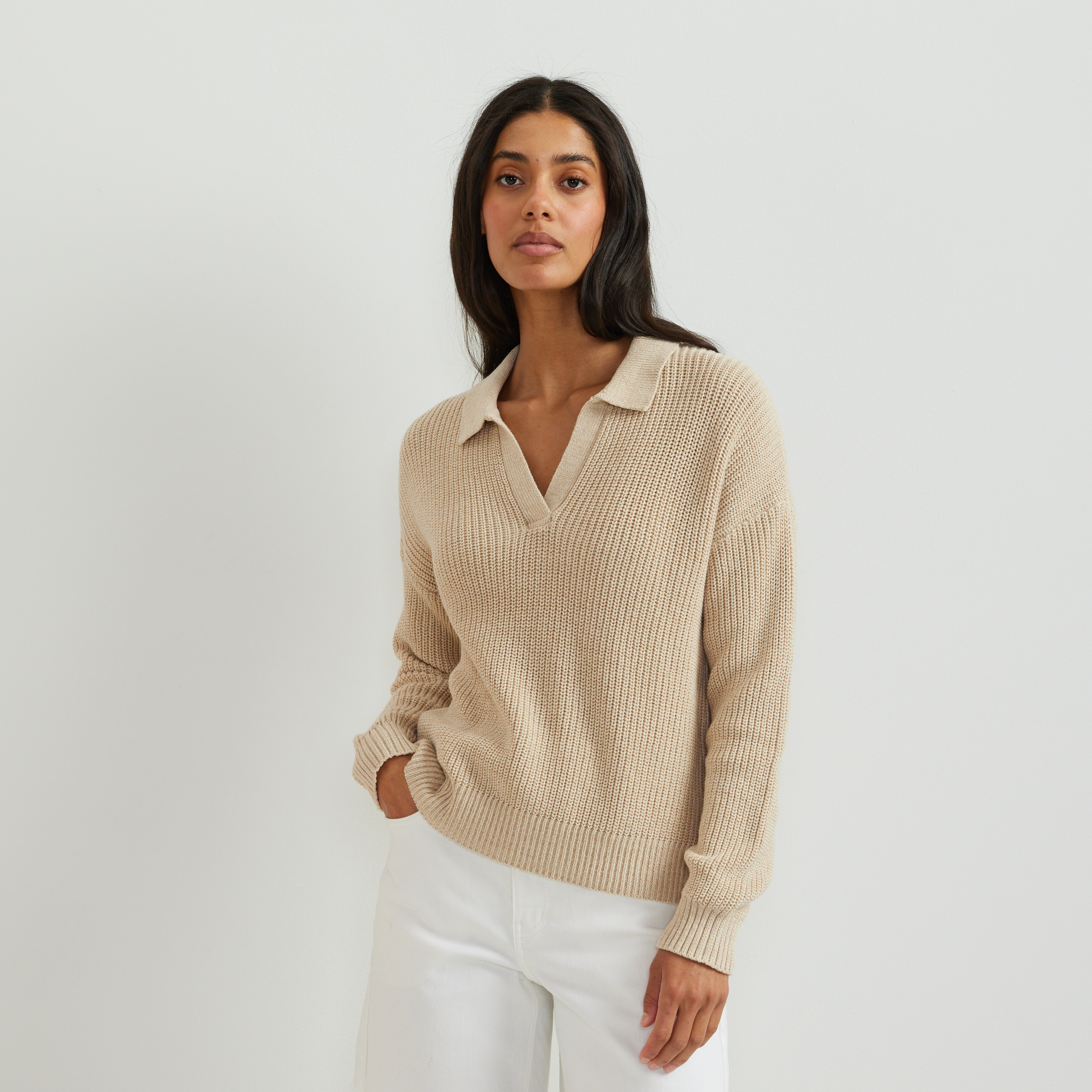 Eddie Bauer Women's Johnny Collar Polo Sweater