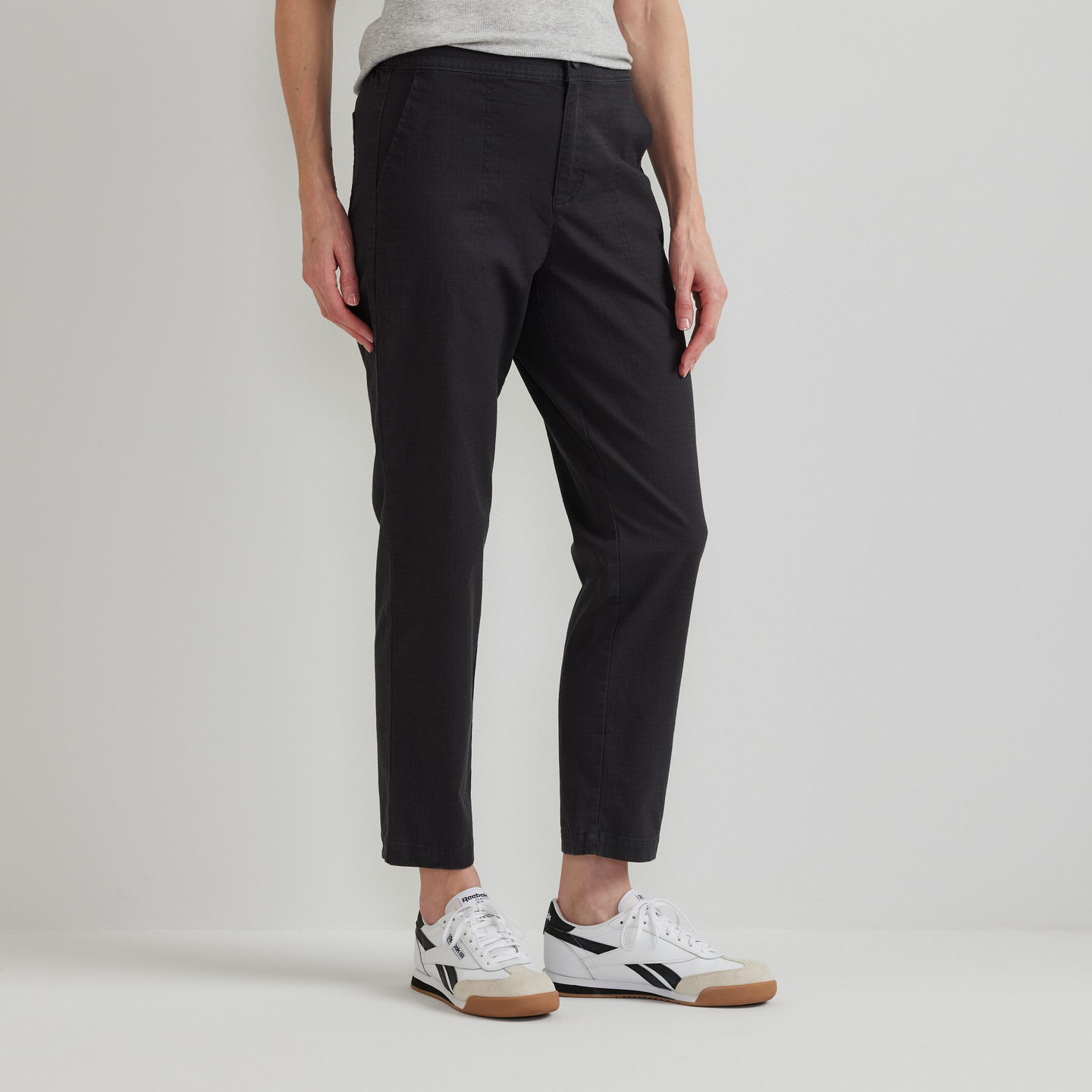 Women's Cotton Ripstop Ankle Pants-Carbon-Regular-C1