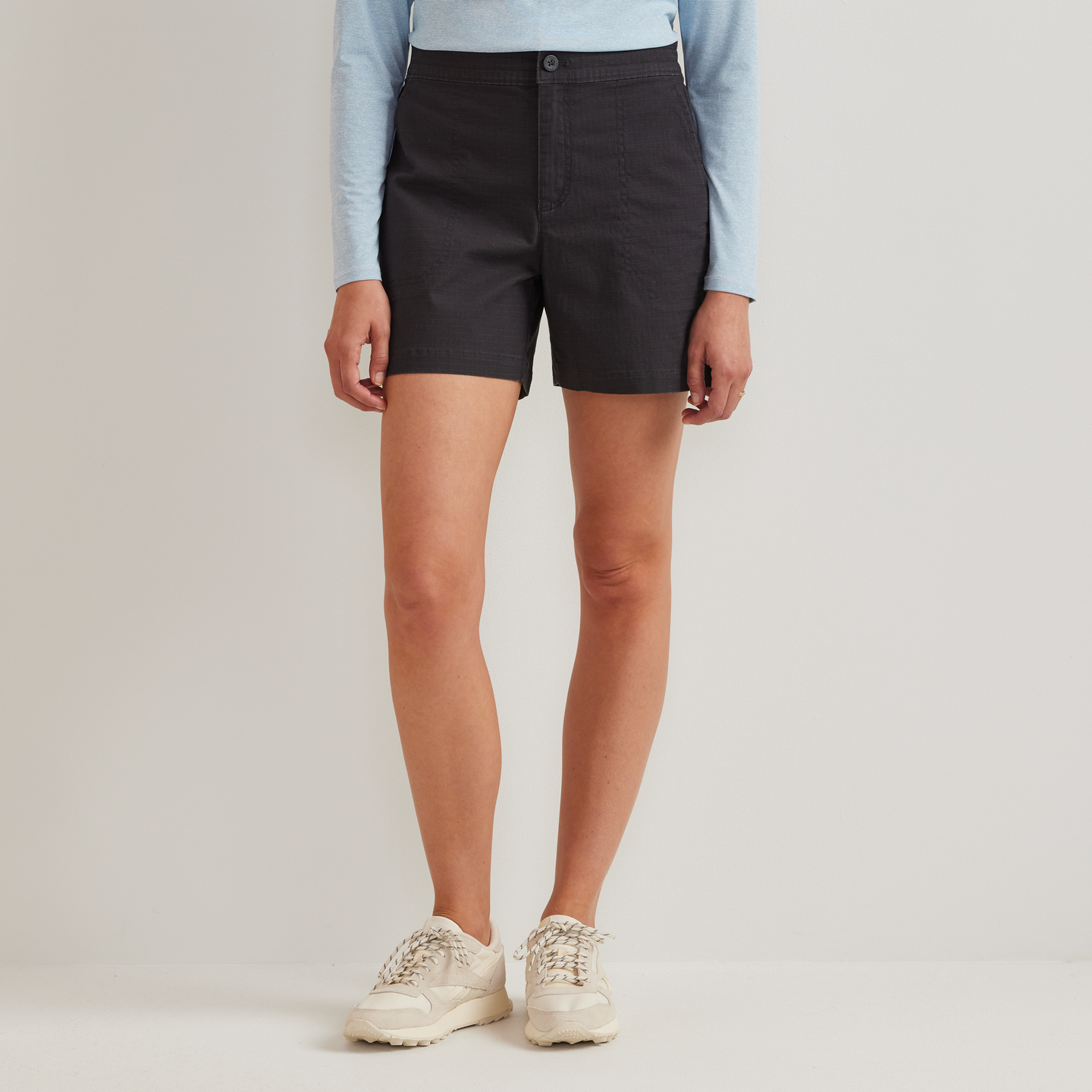 Women's Cotton Ripstop Shorts-Carbon-Regular-C1