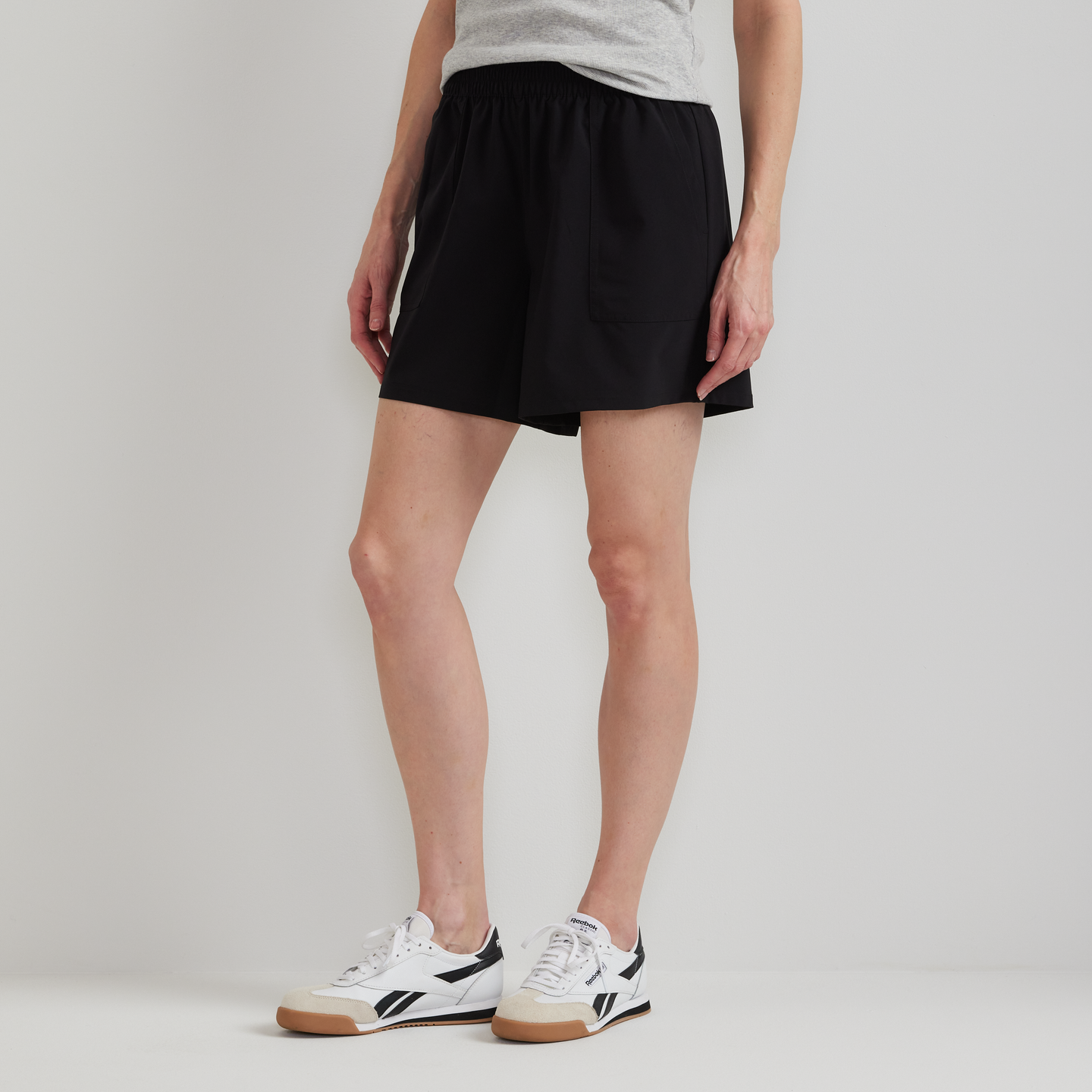Women's Departure Pull-On Shorts-Black-Regular-C1