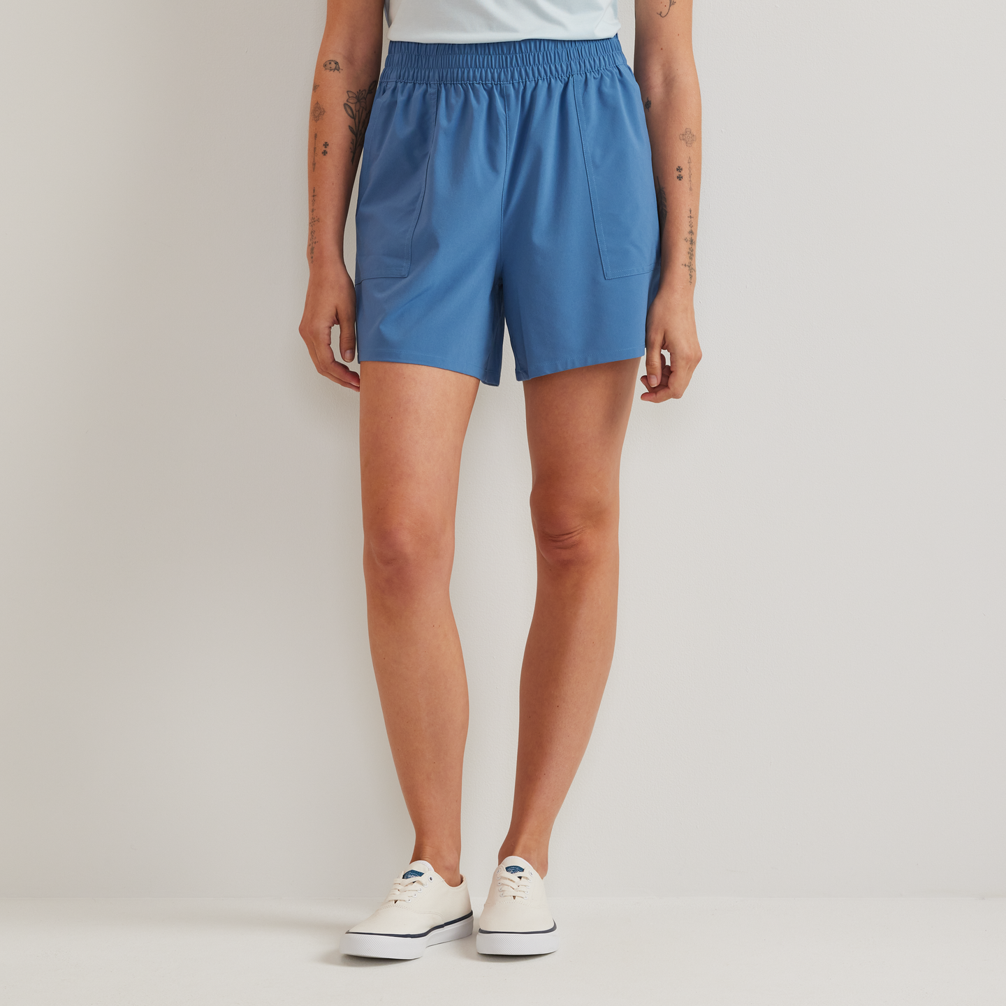 Women's Departure Pull-On Shorts-Tile Blue-Regular-C1