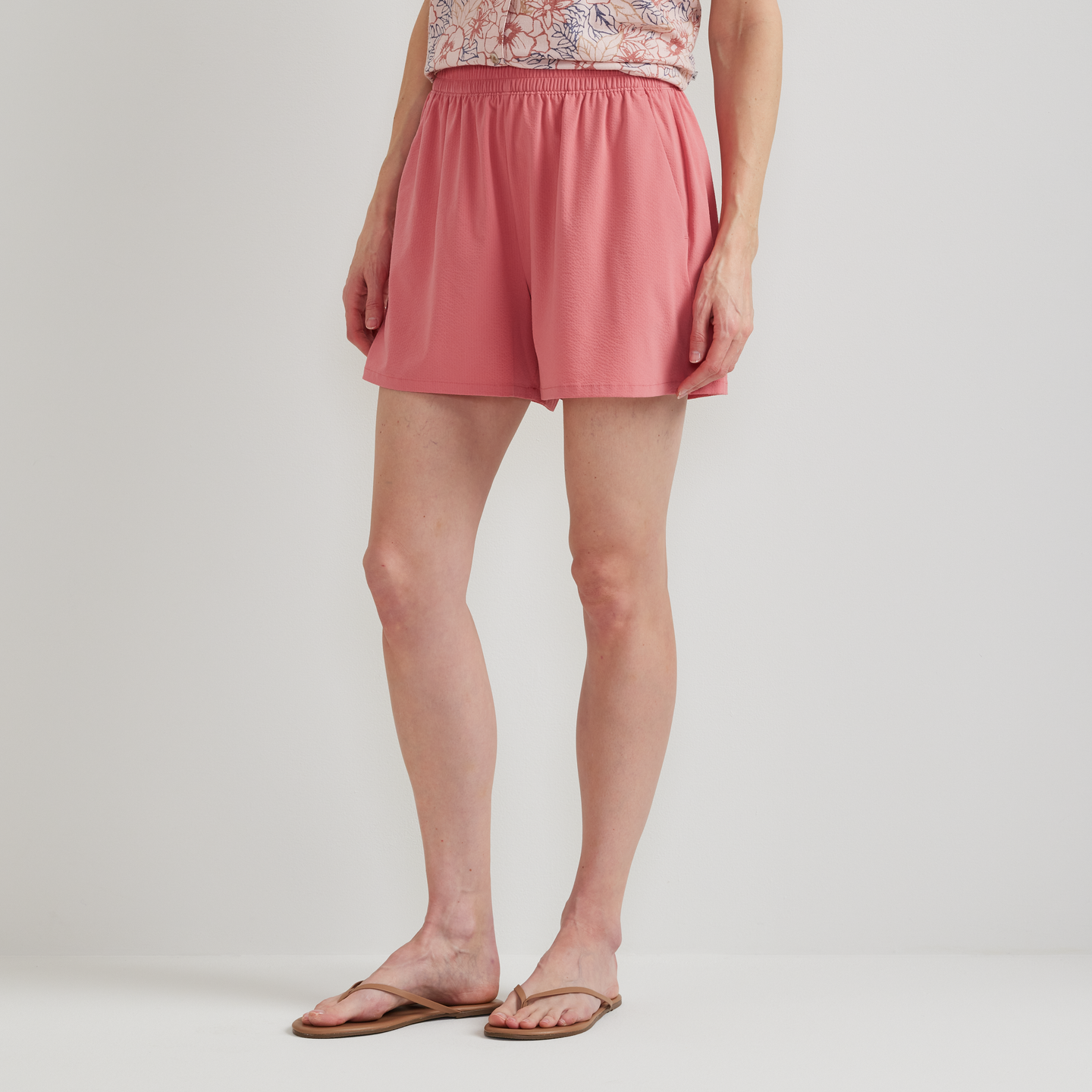 Women's Rio Textured Shorts-Desert Pink-Regular-C1