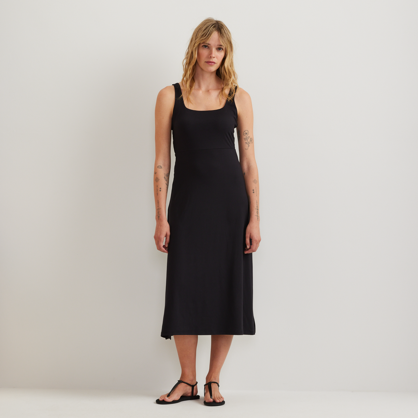 Women's Sightseer Knit Sl Dress-Black-Regular-C1