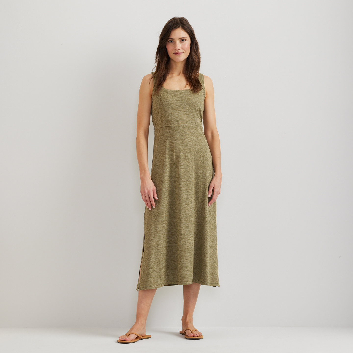 Women's Sightseer Knit Sl Dress-Dusty Sage-Regular-C1