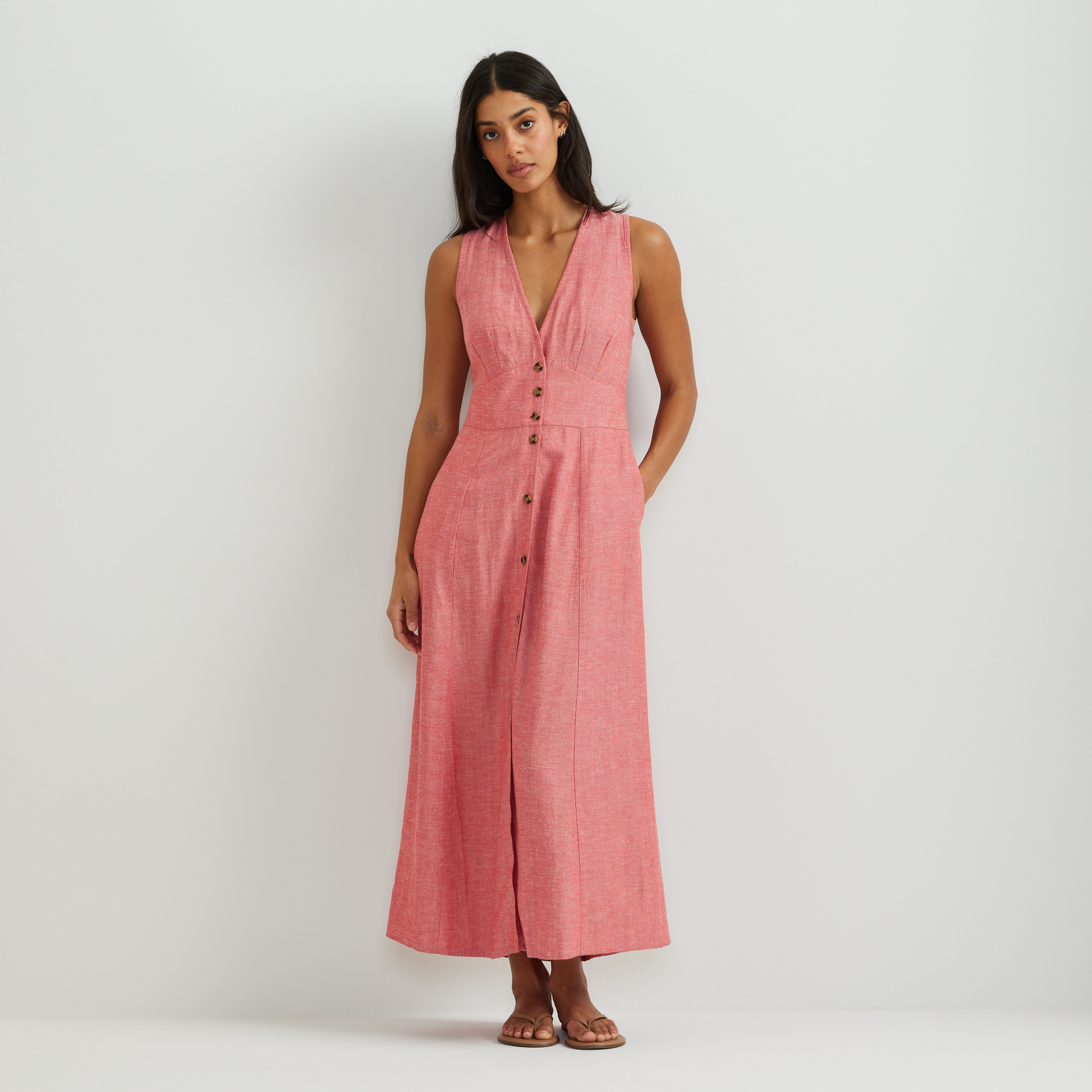eddie bauer dresses Eddie Bauer Women's Button Front Sl Midi Dress