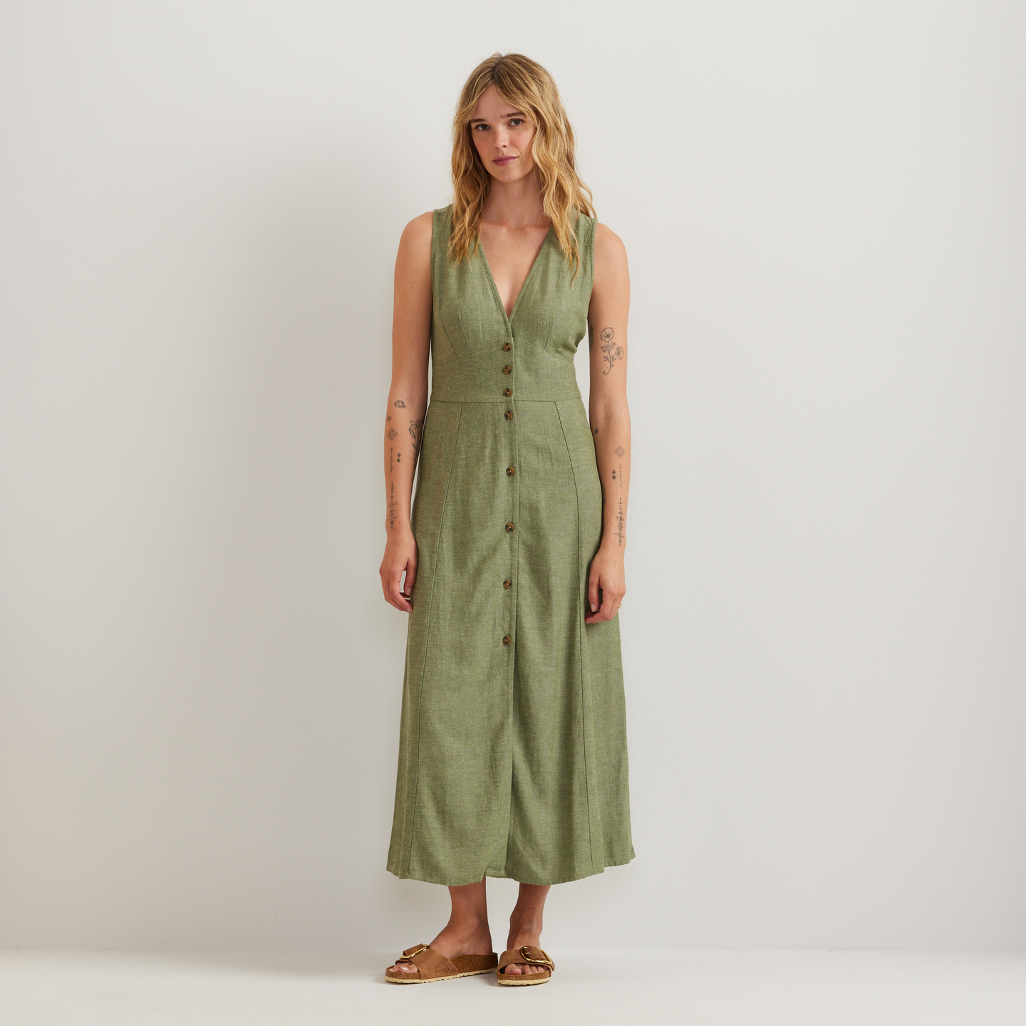 Eddie Bauer Women's Button Front Sl Midi Dress Eddie Bauer Women's Button Front Sl Midi Dress