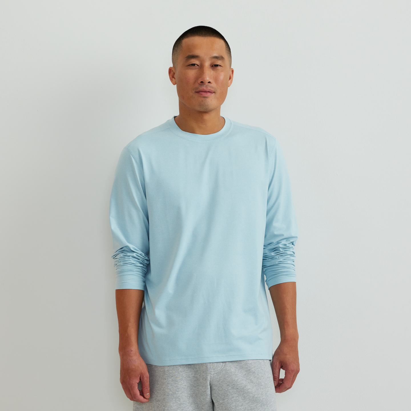 Men's Mountain Trek Long-Sleeve Shirt-Lt Blue-Regular-C1