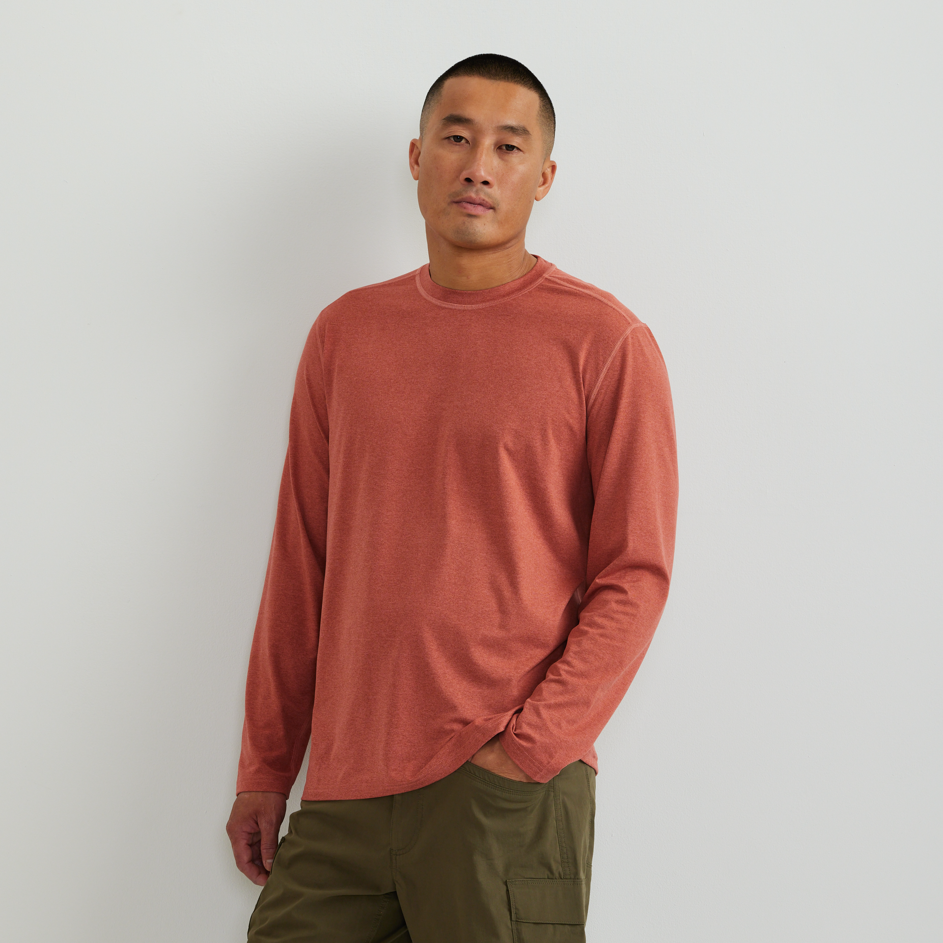Eddie Bauer Men's LS Men'sn Trek Tee
