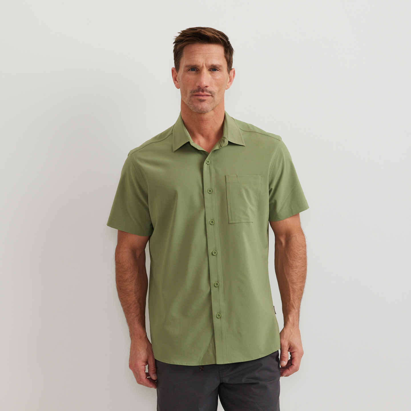 Men's Departure One-Pocket Shirt-Palm-Regular-C1