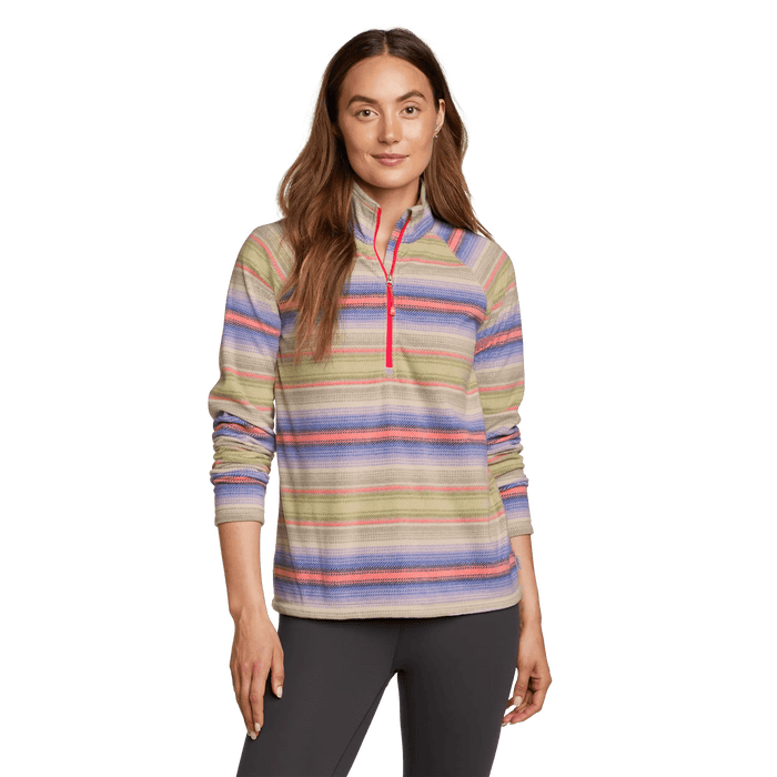 Pull Quest Fleece pour femme, fermeture éclair 1/4 - Imprimé
