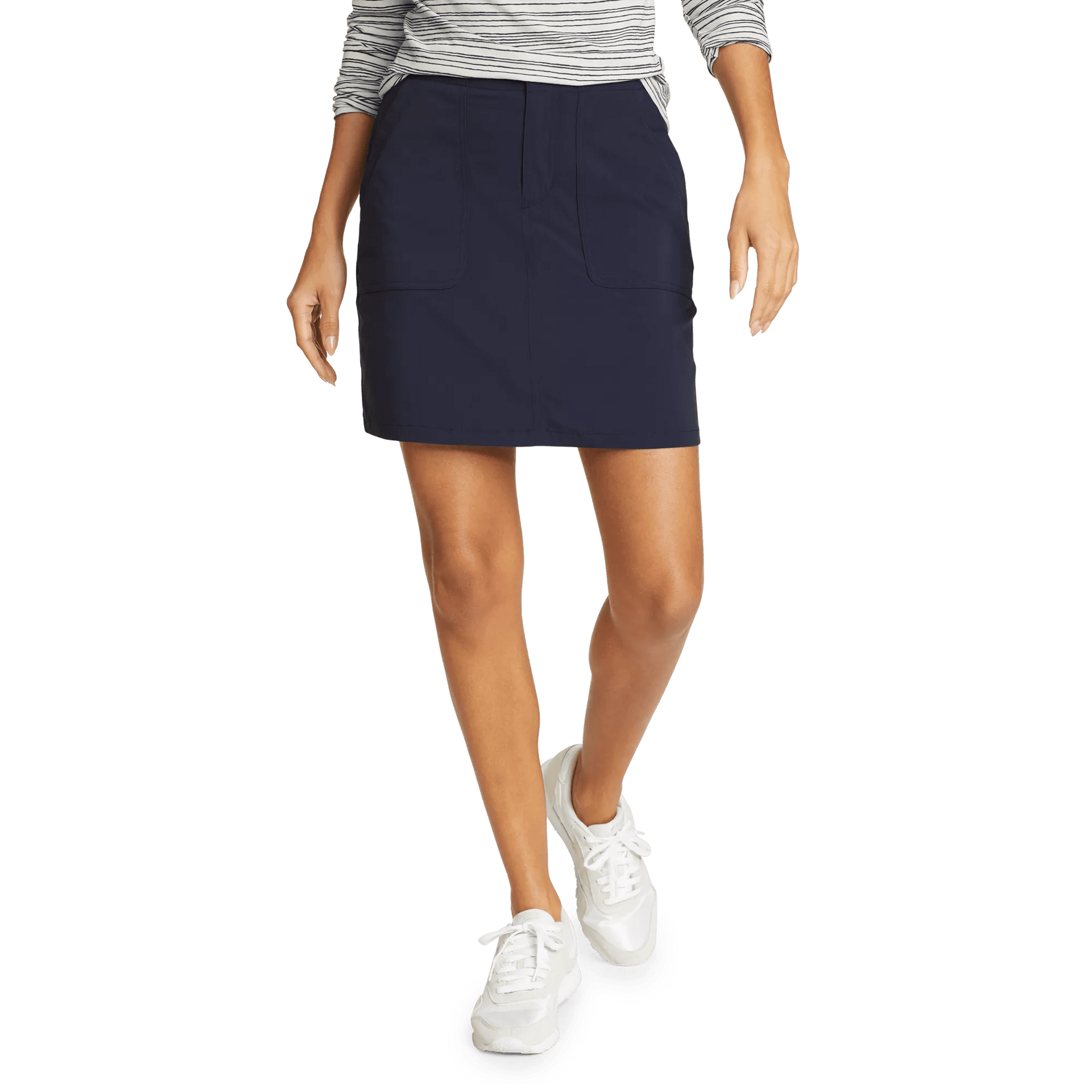 Jupe Skort Eddie Bauer Femme – Noire, Taille 4, Avec Poches Et Extensible