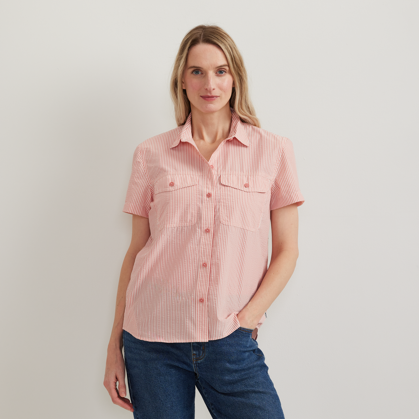 Women's Mountain 3.0 Short-Sleeve Shirt - Print-Tangelo-Regular-C1