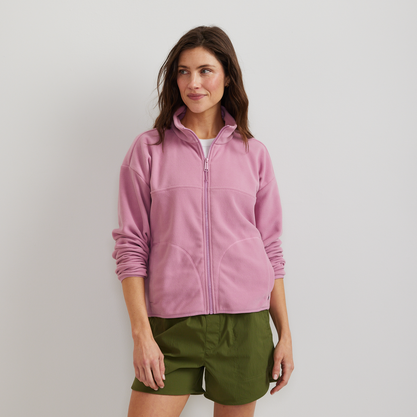Women's Quest Fleece 2.0 Full-Zip Jacket-Vintage Rose-Regular-15
